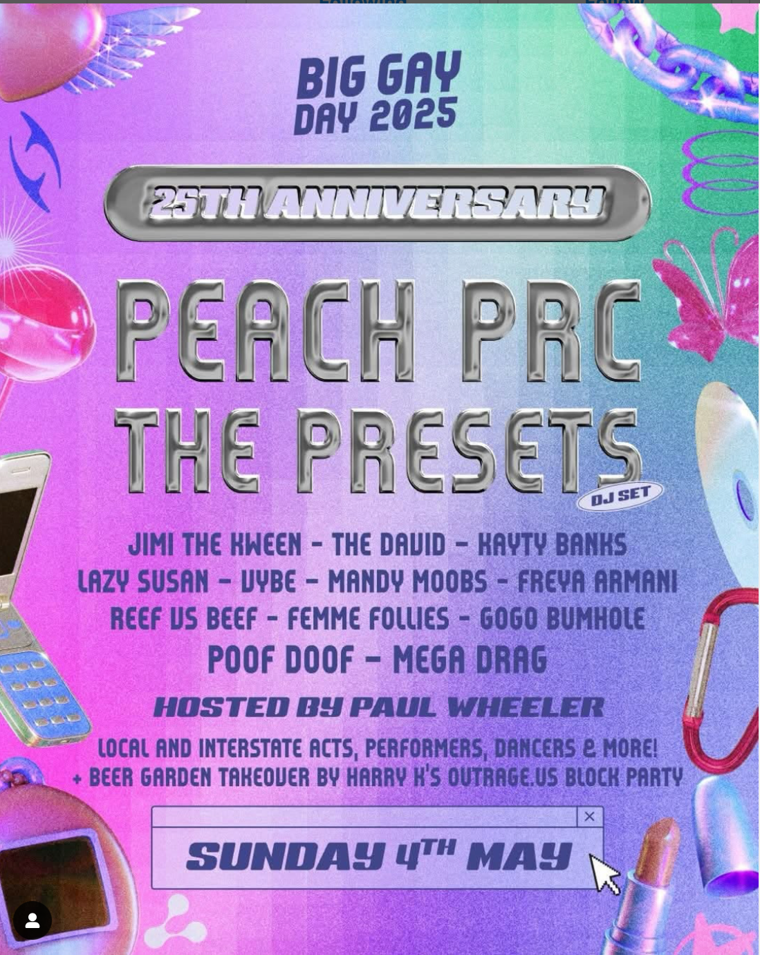 Join the Fun at Brisbane’s Big Gay Day with Peach PRC and The Presets